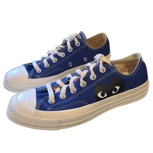 Comme des Garçons PLAY x Converse Chuck 70 Low  Blue Women's 8 Men's 6